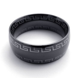 Anel De Titânio Preto