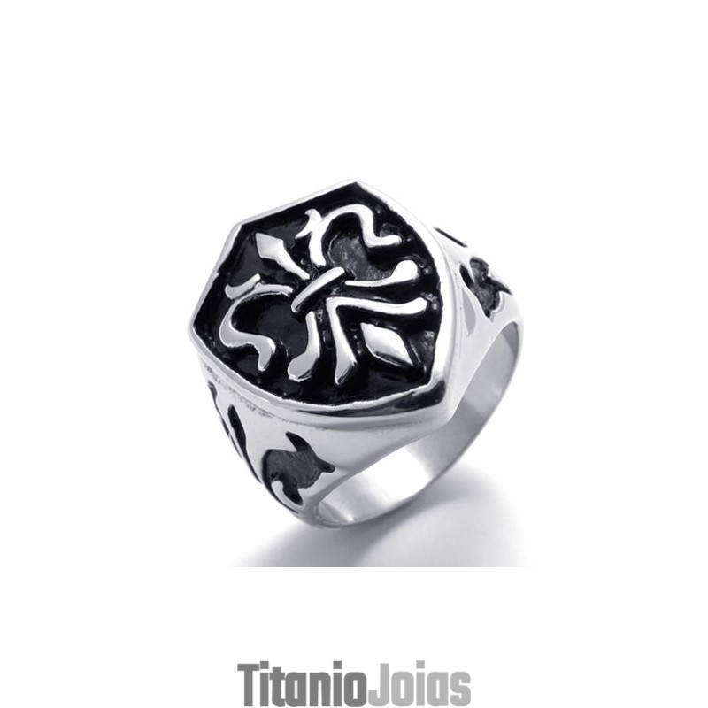 Anel De Titânio Crown