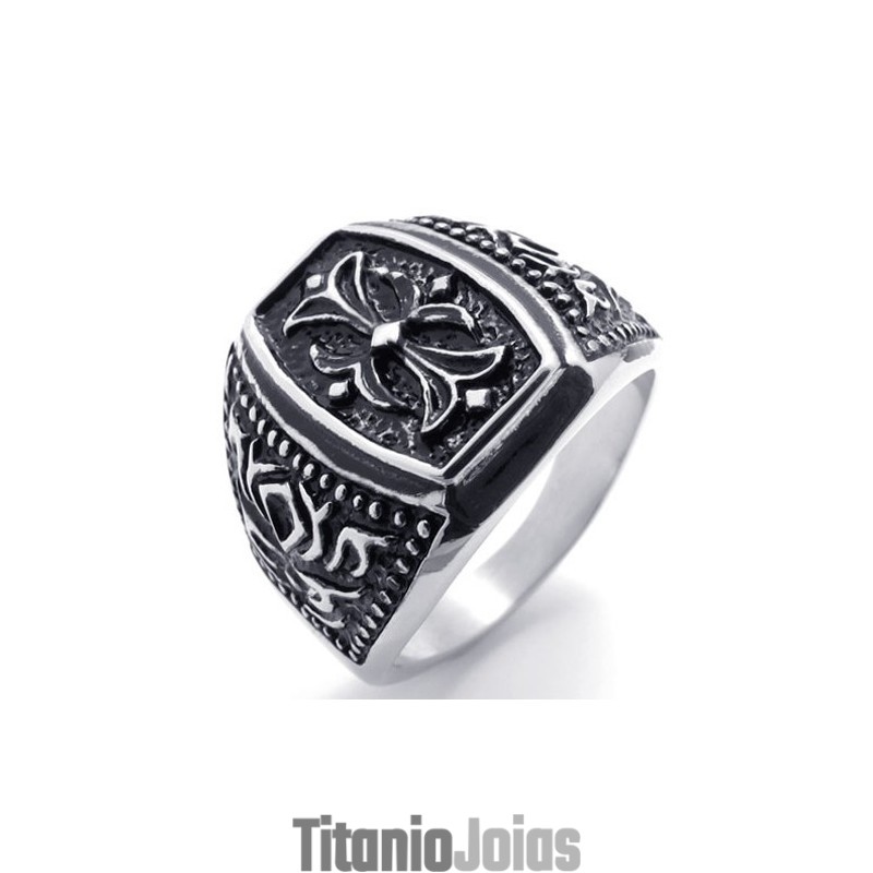 Anel De Titânio Crown