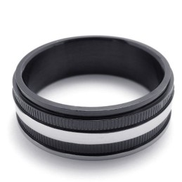 Anel De Titânio Preto