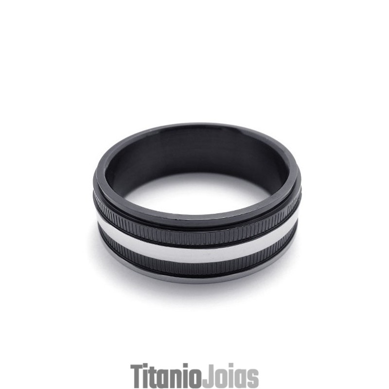 Anel De Titânio Preto Anel De Titânio Preto