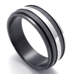 Anel De Titânio Preto