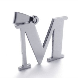 Pingente De Titânio Para Letra "M"