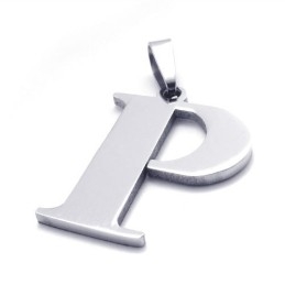 Pingente De Titânio Para Letra "P"