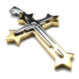 Colar Com Pingente De Cruz De Titânio Puro Masculino