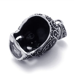 Pingente De Titânio Preto Com Zircônias