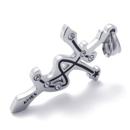 Pingente De Strass De Titânio De Áries