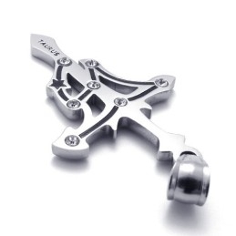 Pingente De Titânio Taurus Com Strass