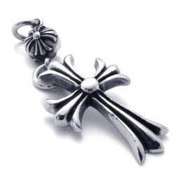 Pingente De Cruz De Titânio