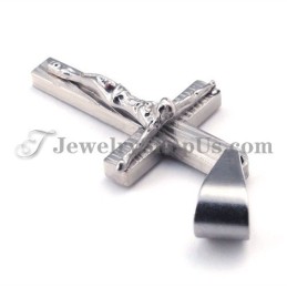 Pingente De Cruz De Jesus Em Titânio Para Mulheres