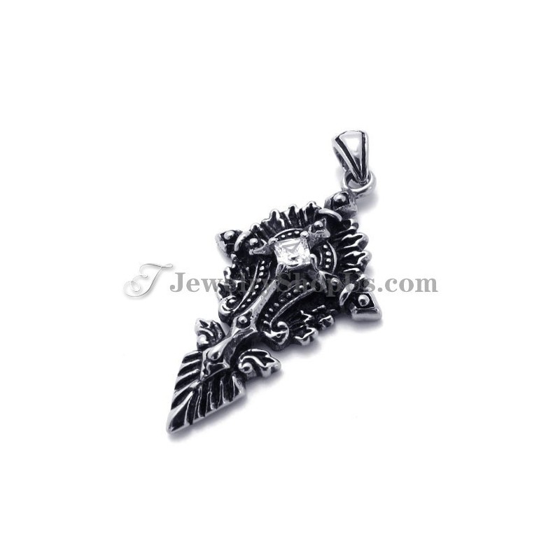 Pingente De Titânio Da Moda Com Zircônia Pingente De Titânio Da Moda Com Zircônia