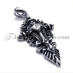 Pingente De Titânio Da Moda Com Zircônia