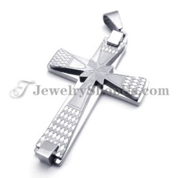 Elegante Pingente De Cruz De Titânio