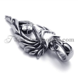 Pingente De Cabeça De Lobo Da Moda Com Zircônia