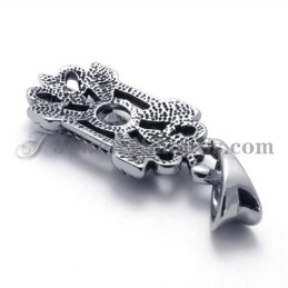 Pingente Elegante De Titânio Com Zircônia