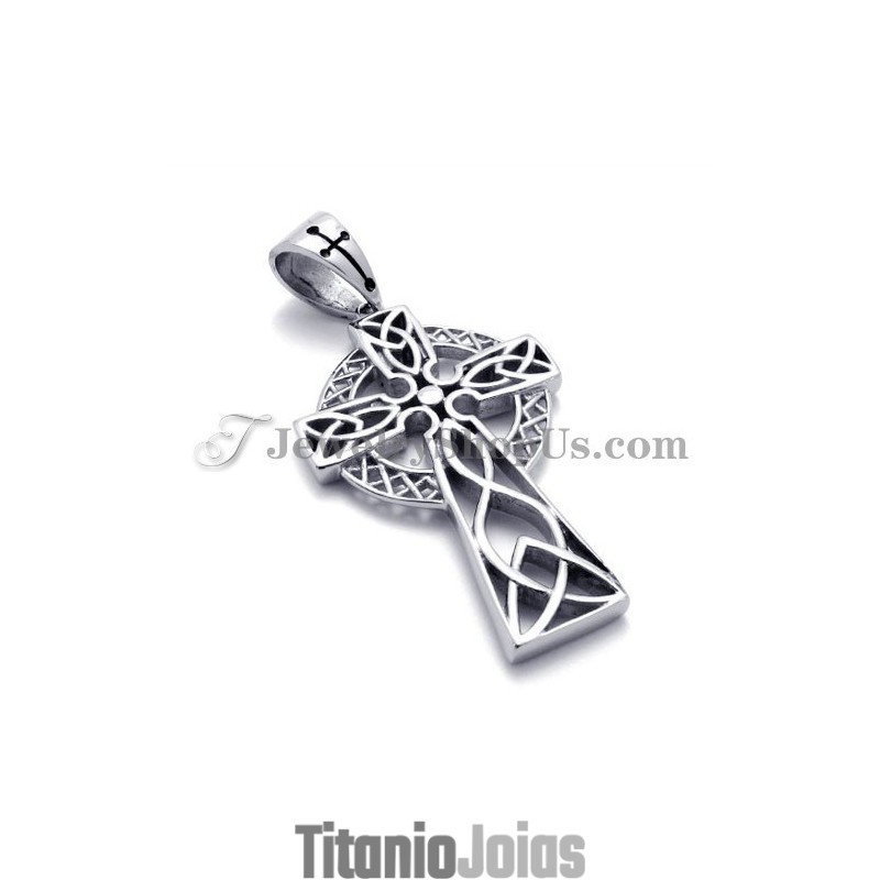 Pingente Elegante De Titânio Com Zircônia Marrom
