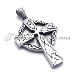 Elegante Pingente De Cruz De Titânio