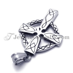 Elegante Pingente De Cruz De Titânio