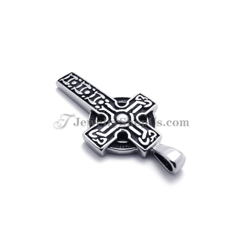 Pingente Elegante Em Forma De Cruz De Titânio