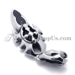 Pingente De Titânio Com Zircônia Preta Da Moda