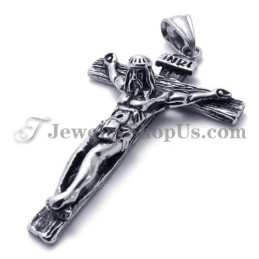 Pingente De Jesus Em Cruz De Titânio
