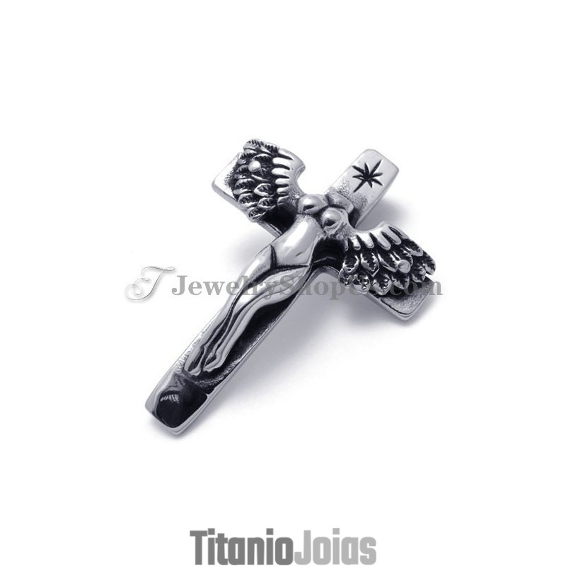Pingente De Ângulo Cruzado De Titânio Pingente De Ângulo Cruzado De Titânio