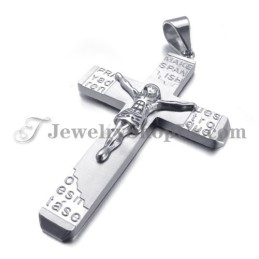 Lindo Pingente De Cruz De Jesus Em Titânio