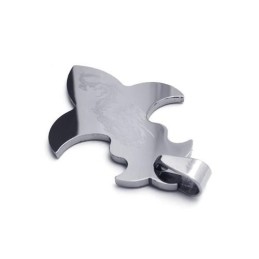 Colar Masculino Com Pingente De Dragão E Cruz De Aço De Tungstênio (Novo)