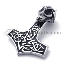 Pingente De Titânio Com Caveira E Cruz Da Moda