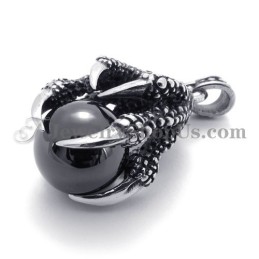 Pingente De Titânio Com Garra De Águia E Zircônia