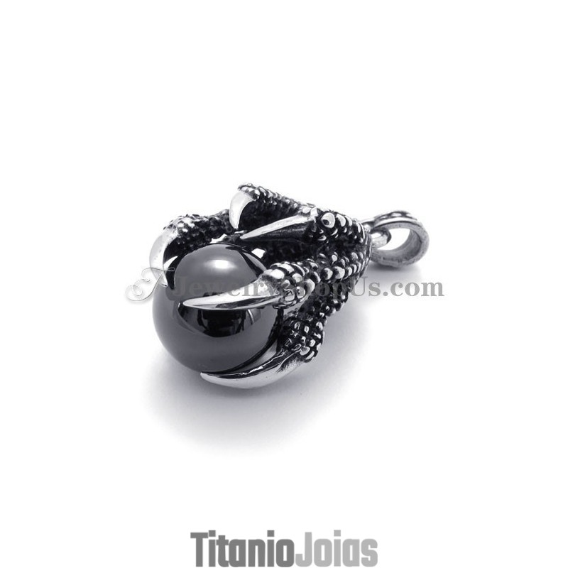 Pingente De Titânio Com Garra De Águia E Zircônia Pingente De Titânio Com Garra De Águia E Zircônia