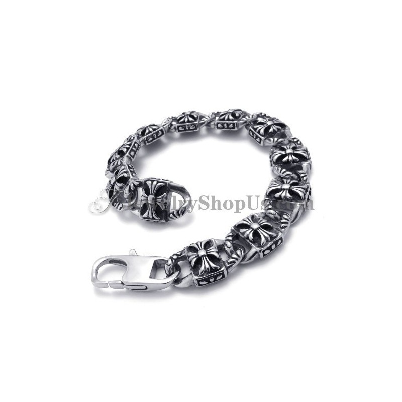 Pulseira Fashion Cross Titanium Pulseira Fashion Cross Titanium