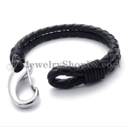 Pulseira Elegante De Couro De Titânio