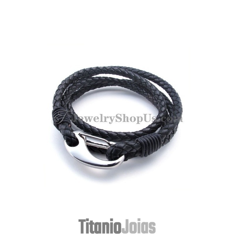 Pulseira De Couro De Titânio Pulseira De Couro De Titânio