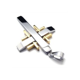 Colar Com Pingente De Cruz De Titânio Puro Masculino (Novo)
