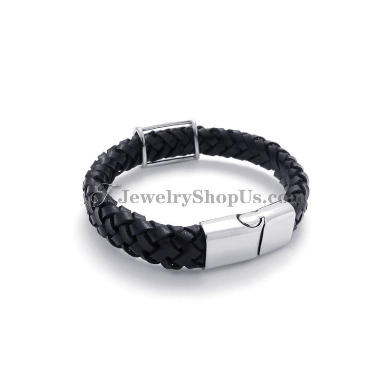 Pulseira De Couro De Titânio Da Moda Pulseira De Couro De Titânio Da Moda