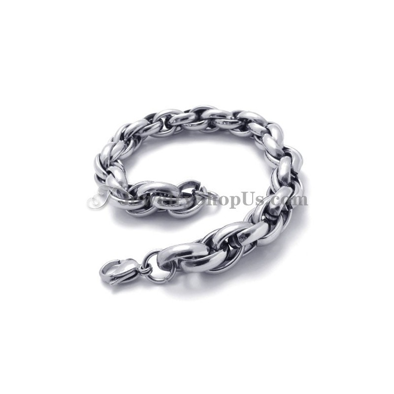 Pulseira De Titânio Prateada Da Moda Pulseira De Titânio Prateada Da Moda