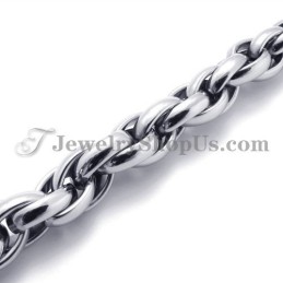 Pulseira De Titânio Prateada Da Moda