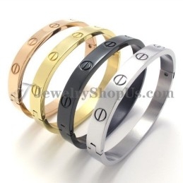 Pulseira Elegante De Prata E Titânio Para Mulheres