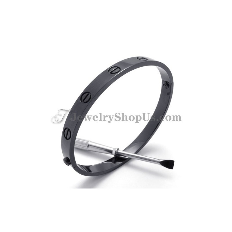 Pulseira Elegante De Titânio Preto Para Mulheres Pulseira Elegante De Titânio Preto Para Mulheres
