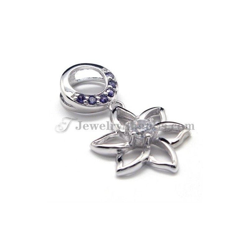 Pingente De Prata 925 Com Zircônia (Platina Galvanizada) Com Corrente Grátis Pingente De Prata 925 Com Zircônia (Platina Galvanizada) Com Corrente Grátis
