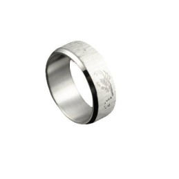 Anel De Titânio Masculino Scorpion