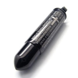 Colar Masculino Preto De Titânio Puro Com Pingente De Bala
