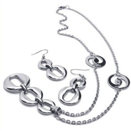 Conjunto De Joias De Titânio De Excelente Qualidade E Design Destro, Incluindo Colar, Pingente E Brinco