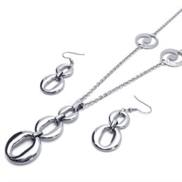 Conjunto De Joias De Titânio De Excelente Qualidade E Design Destro, Incluindo Colar, Pingente E Brinco