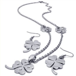 Conjunto De Joias De Titânio Com Formato Elegante, Cor Brilhante E Excelente Qualidade, Incluindo Colar, Pingente E Brinco