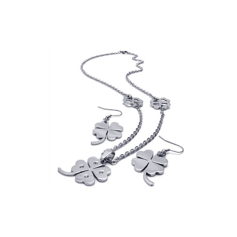 Conjunto De Joias De Titânio Com Formato Elegante, Cor Brilhante E Excelente Qualidade, Incluindo Colar, Pingente E Brinco