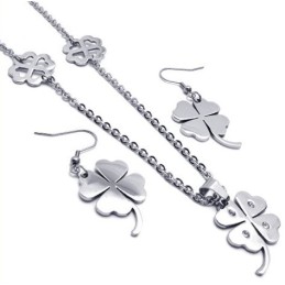 Conjunto De Joias De Titânio Com Formato Elegante, Cor Brilhante E Excelente Qualidade, Incluindo Colar, Pingente E Brinco