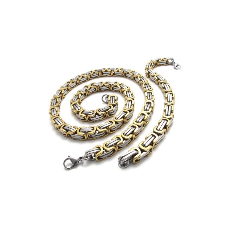 Conjunto De Joias De Titânio De Qualidade Estável E Brilho De Cor Finamente Processado, Incluindo Colar E Pulseira Conjunto De Joias De Titânio De Qualidade Estável E Brilho De Cor Finamente Processado, Incluindo Colar E Pulseira