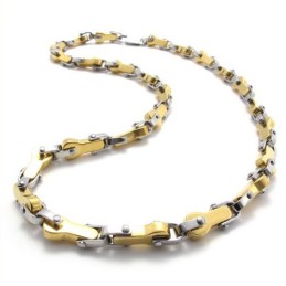 Conjunto De Joias De Titânio Com Design Moderno, Brilho De Cor E Qualidade Estável, Incluindo Colar E Pulseira